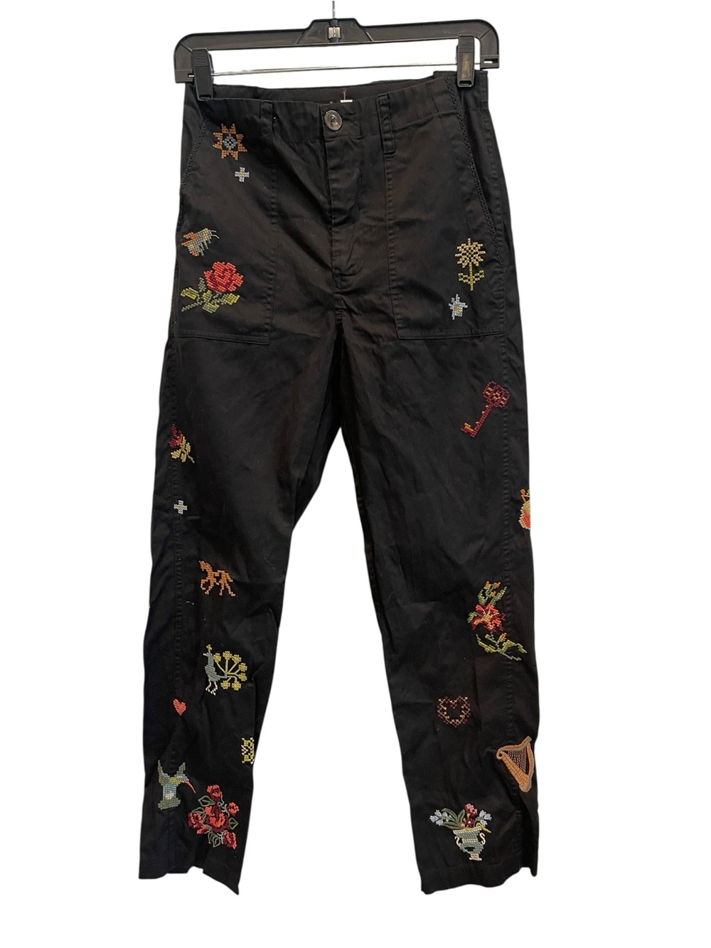 Johnny Was Embroidered Pants 4